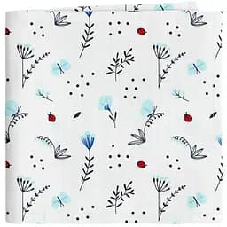Пелюшкі муслінові Cosas Blue Wildflowers 110х150 см (MuslinDiapers_BushLightBlue_110x150)