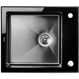 Кухонная мойка Platinum HANDMADE BLACK GLASS (SP000034805)