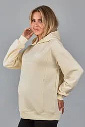 Худі для вагітних і годуючих із щільного трикотажу Tisha L (48) Юла мама Крем - мініатюра 5