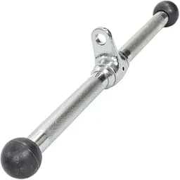 Ручка для верхньої тяги York Fitness 45см пряма на трицепс з обертовим підвісом, хром