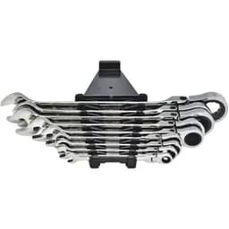 Набір ключів гайкових комбінованих Wurth з тріскачкою і шарніром SW8-24 mm 9 шт. Zebra (арт.071426352)