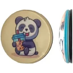 Держатель Поп Сокет New Glass (Стекло) Baby Panda №34