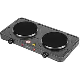 Настільна плита Ardesto ECS-J220G, Graphite, 2000W, електрична, 5 режимів, 2 конфорки, емаль, індикатор нагрівання