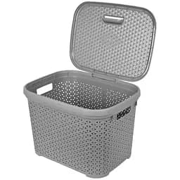 Кошик Diomedea з кришкою 44.5x33.6x31 см 30 л блакитний (К14-439)  - мініатюра 3
