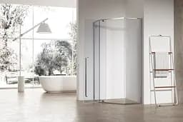 Душова кабіна без піддону Koer SR SC06-90x90x200-TR-01 прозоре скло Easy Clean 8 мм, хром KR5364, Універсальна, прозорий, хром - мініатюра 3