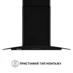 Витяжка декоративна зі склом Perfelli GRASSI 6HMB NERO - мініатюра 2