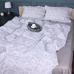 Підковдра MirSon Поплін 00-6 Geometry Grey 220х240 см (2200009705502)