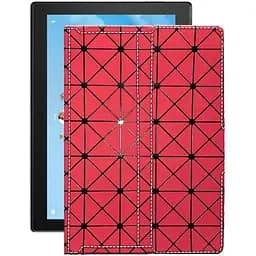 Чехол StatusCASE из экокожи для планшета Lenovo Tab 4 10 X304L LTE Красный ромб