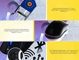 Игровая мышь HATOR HTM-730 Quasar3 Wireless ESports Gaming 12000dpi 35G Black - мініатюра 8