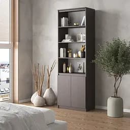 Шкаф для книг Vays пенал с полками R-29 Венге Темный