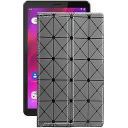 Чохол StatusCASE з екошкіри для планшету Lenovo Tab M8 (3rd Gen) Сірий ромб