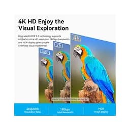 Кабель мультимедійний HDMI M to HDMI M 5.0m 4K black Vention (ALIBJ) - мініатюра 3