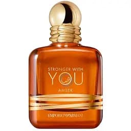 Чоловічі тестер парфуми Emporio Armani Stronger With You Amber Eau de Parfum 100 мл — теплий амброво-пряний аромат із ваніллю