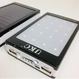 Мобільна зарядка Power Bank Metal + LED Solar 90000 mAh - мініатюра 5