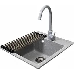 Комплект гранітна мийка + змішувач Romzha Adiere Seda (A)