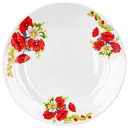 Тарелка мелкая Оселя Маки и ромашки, 23 см (21-206-106)