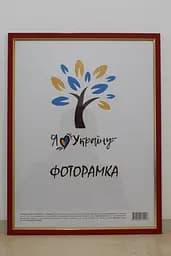 Фоторамка 30х45, червона із золотою вставкою, 1511-6004, СКЛО + ДВП                                                                                                                                                                                                                                                                                                                                                                                                                                    