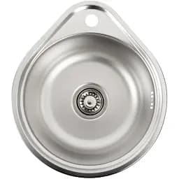 Кухонна мийка Platinum Декор 4539 з нержавіючої сталі 0.6 мм кругла D=33 см (000017247)