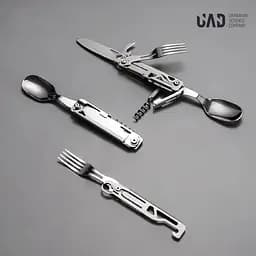Мультитул UAD CampFeast туристичний 5 в 1 (UAD-03) - мініатюра 6