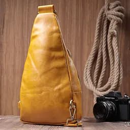 Жіноча сумка Vintage з екошкіри з акцентом на текстильну ручку 18х33х10 см sum0026971 - мініатюра 10