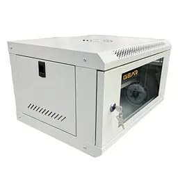 Шафа настінна GEAR 6U 19 600x600x300 мм, + Полиця 19, grey (GWMSN-6U-600-600G) - мініатюра 4