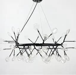 Люстра в естественных условиях в черном корпусе Ст. H 688/54 BK | Line F
