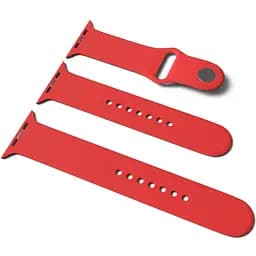 Силиконовый ремешок для Apple Watch Sport Band 38/40/41/42mm(ser.10) (S/M&M/L) 3pcs Красный / Red