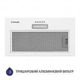 Вбудована витяжка Minola HBI 5614 WH 1000 LED - мініатюра 4