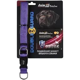 Нашийник з протипаразитарною стрічкою AnimAll VetLine Double Guard пурпурний 25 мм, 400-500 мм