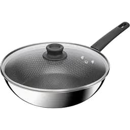 Сковорода ВОК Tefal Emotion+ Power с крышкой 28 см (E3411655)