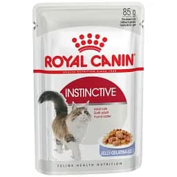 Набір вологого корму для дорослих кішок Royal Canin Instinctive шматочки в желе 1.02 кг (12 шт. х 85 г) - мініатюра 2
