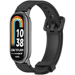 Силиконовый ремешок Mijobs для фитнес браслета Xiaomi Mi Smart Band 8 Black