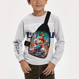 Сумка через плечо детская Супер Марио 29х17 см сумка слинг для мальчика (02169)