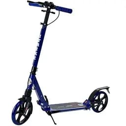 Самокат iTrike городской взрослый 35х14х89-103 см Синий 000222894