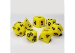 Набір кубиків Opaque 7 Dice Set - Yellow , 7 шт. (g7dopaq11) - мініатюра 4