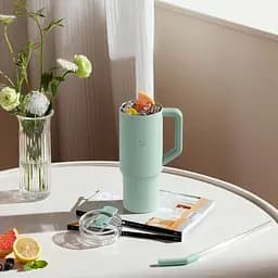 Термокухоль MiJia Straw Cup 1л Green (MJXGB01RM) [114807] - мініатюра 4