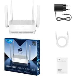 Маршрутизатор Cudy WR3000S, AX3000 Gigabit Wi-Fi 6 Mesh Router (WR3000S)