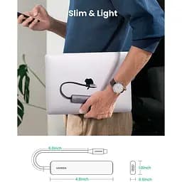 USB-хаб Ugreen 5 в 1 USB-C / 4xUSB 3.0 / 1x4K HDMI (20197) [63381] - мініатюра 7