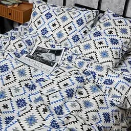 Комплект постільної білизни Moon&Star Дитячий 110x140 см наволочки 2x50x50 см Blue Mosaic Бязь Gold Люкс - мініатюра 7