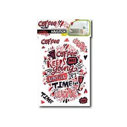 Набор декоративных наклеек А3 Coffee time НДН-03-2