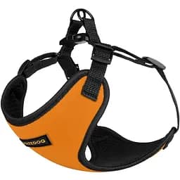 Шлея для собак мелких пород Bronzedog Sport XS 14х12х2 см оранжевая