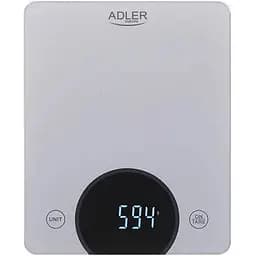 Кухонні ваги Adler AD 3173 до 10 кг похибка 1 г сірі