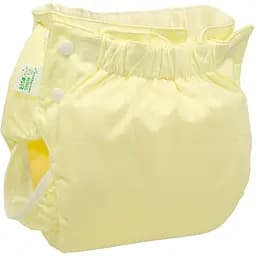 Подгузник трикотажный Эко Пупс Active Premium 5 (12-17 кг), с вкладышем Abso Maxi, желтый, 1 шт.