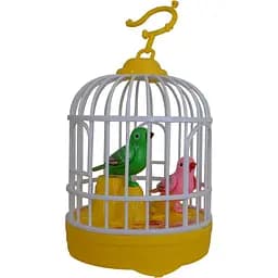 Игрушка музыкальная Lindo Клетка с птичками желтая (HX918А желт)