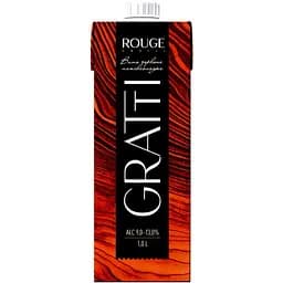 Вино Gratti Rouge красное полусладкое 1л 