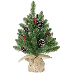 Сосна штучна Black Box Trees Creston Frosted з декоративними шишками та ягодами 45 см зелена (8718861153040)