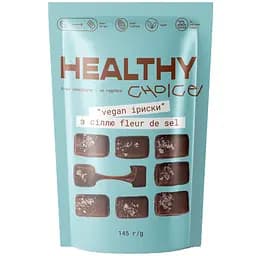 Шоколадні цукерки Healthy Choice Іриски з сіллю fleur de sel 10 шт. 145 г