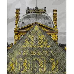 Розмальовка за номерами Brushme Піраміда Лувра (40х50) (BS52517)