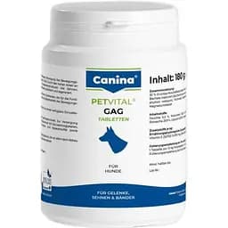 Мінеральний комплекс Canina Petvital GAG для собак для суглобів і тканин глюкозамін з екстрактом мідій 180 г 180 табл.
