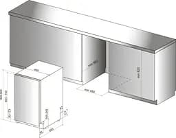 Hotpoint Посудомийна машина Hotpoint вбудована, 10 комплектів A+++, 45 см, дисплей, інвертор, білий - мініатюра 2